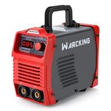 WARCKING 110/220V 140A Welder Machine IGBT Hot Start with Digital Display LCD,Input Power Adapter,Electrode Holder,Earth Clamp,Toolbox and Slag Hammer