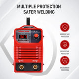 WARCKING 110/220V 190A Welder Machine IGBT Hot Start with Digital Display LCD,Input Power Adapter,Electrode Holder,Work Clamp,Cable and Brush