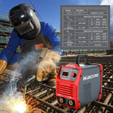 WARCKING 110/220V MMA 160A ARC Welder,IGBT Hot Start Welder Machine withInput Power Adapter, Digital Display LCD,Electrode Holder,Work Clamp,Cable and Brush